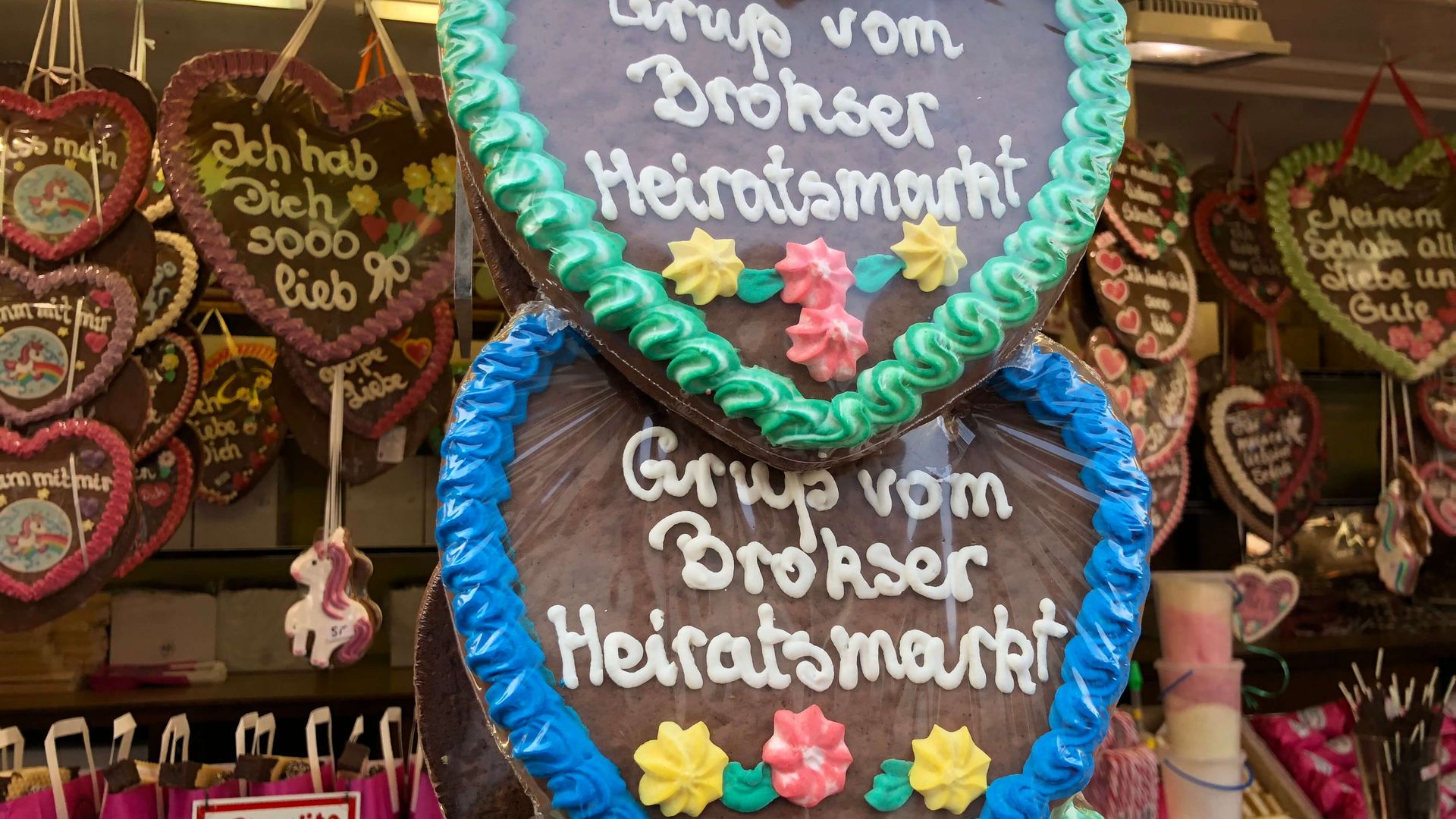 Lebkuchenherzen Brokser Heiratsmarkt